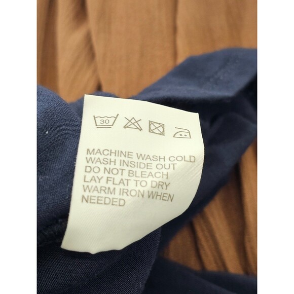 ALK Women's XS Chaser Navy Blue Cool Jersey Flared Sleeve Dress Mini Shift Bell - Picture 9 of 10